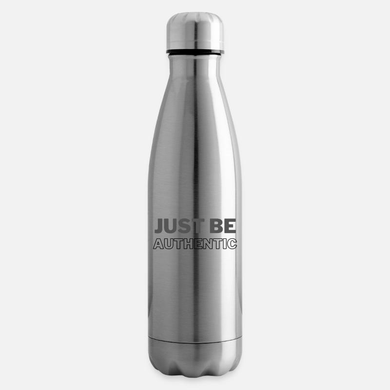 juste être authentique - Bouteille isotherme - argent clair