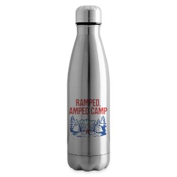 Ramped Amped Camp Camping Party Camper - Insulated Water Bottle - silver - Right