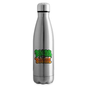 trick or treat Halloween motif - Insulated Water Bottle - silver - Right