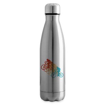 VTT VTT Cyclisme Cyclisme Femmes - Bouteille isotherme - argent clair - Droite