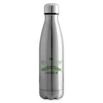 Cadeau de son fils papa - Bouteille isotherme - argent clair - Droite