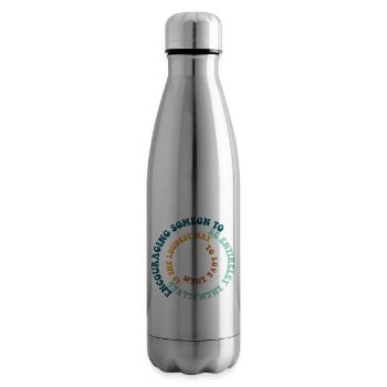 Life Wisdom for Growth Mindset Inspirational Self - Isolierflasche - Lightsilver - Rechts