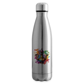 Wunderlampe / Wünsche /Orient / Wunder / Genie - Isolierflasche - Lightsilver - Rechts
