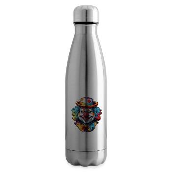 Clown / Circus / Carnival / Carnival / Playful - Insulated Water Bottle - silver - Right