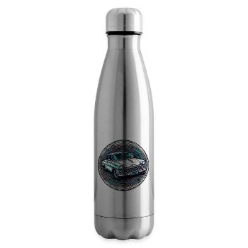 Car / Vehicle / Passenger Car / Mobile / Old Timer / Driving - Insulated Water Bottle - silver - Right