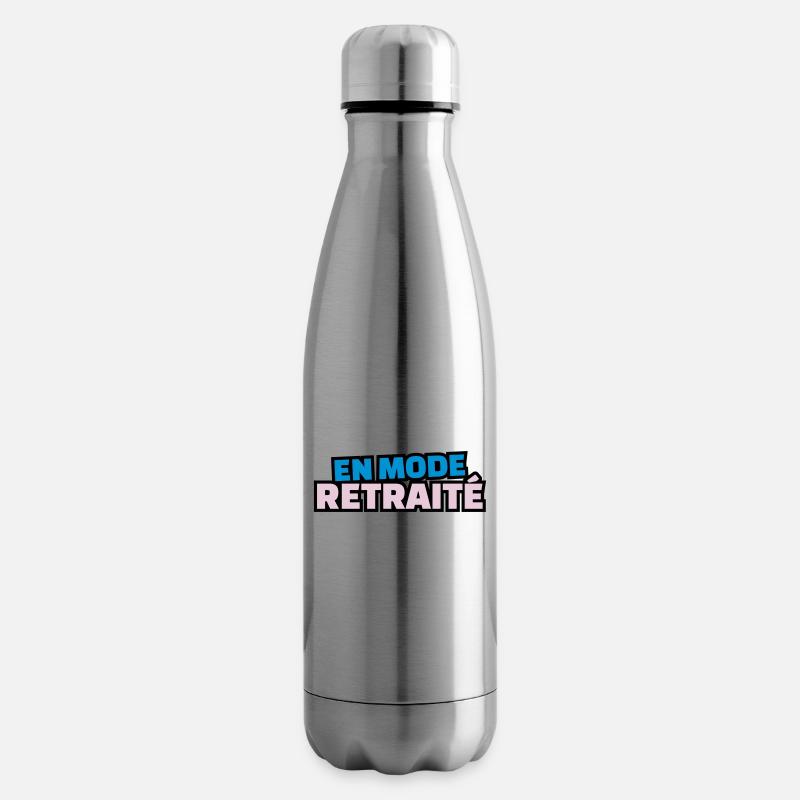 en mode retraité - Bouteille isotherme - argent clair