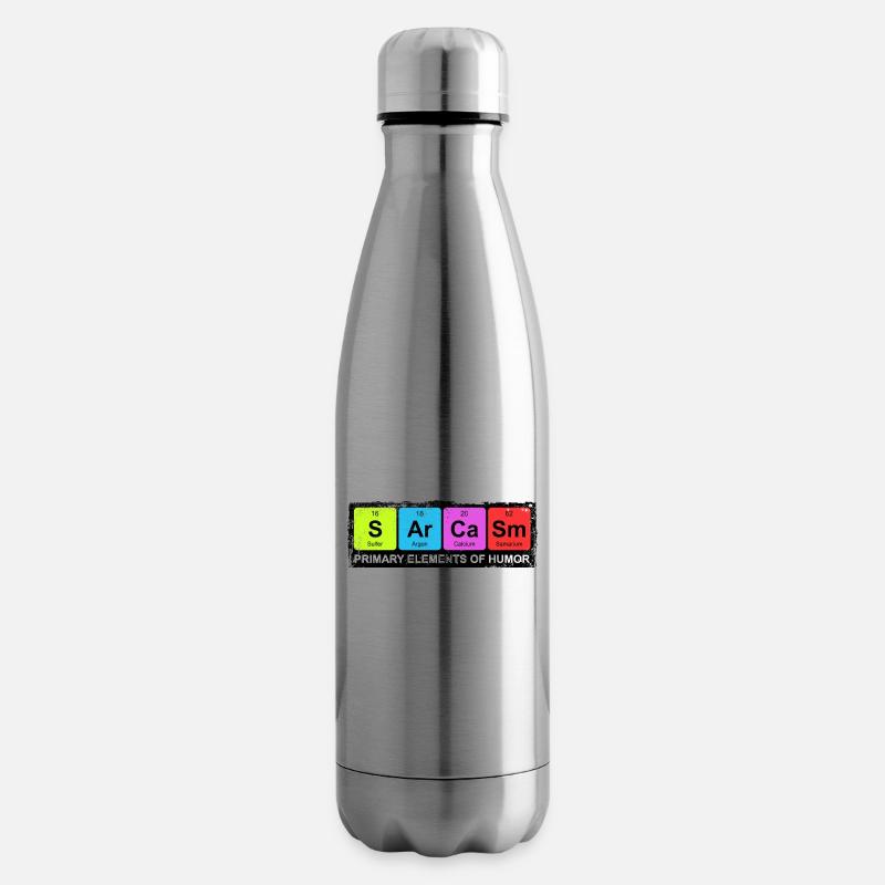 Sarcasm Periodic Elements Of Humor - Isolierflasche - Lightsilver