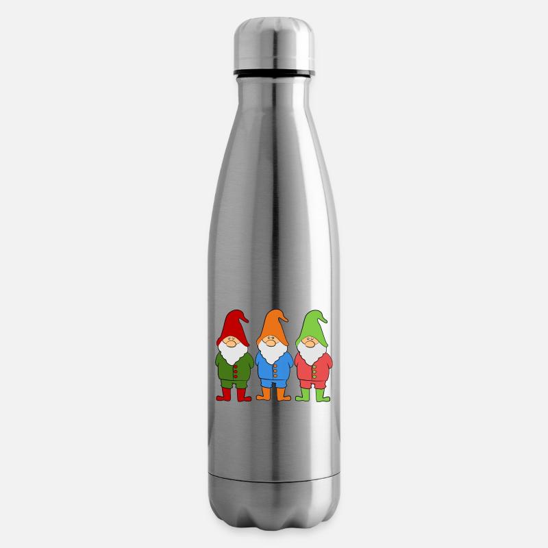 Wichtel Zwerge - Isolierflasche - Lightsilver