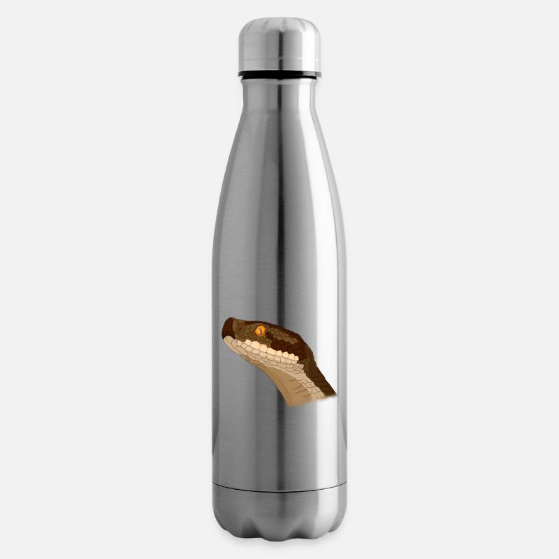 Vipère aspic - Bouteille isotherme - argent clair