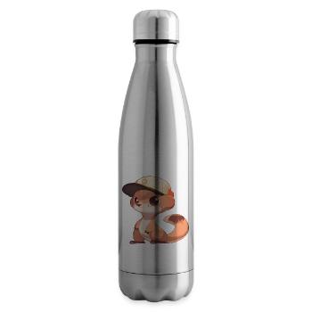 Cute Mongoose - Insulated Water Bottle - silver - Right
