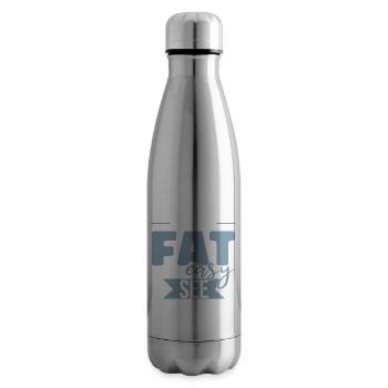 Ich bin nicht dick, ich bin leicht zu sehen - Isolierflasche - Lightsilver - Rechts