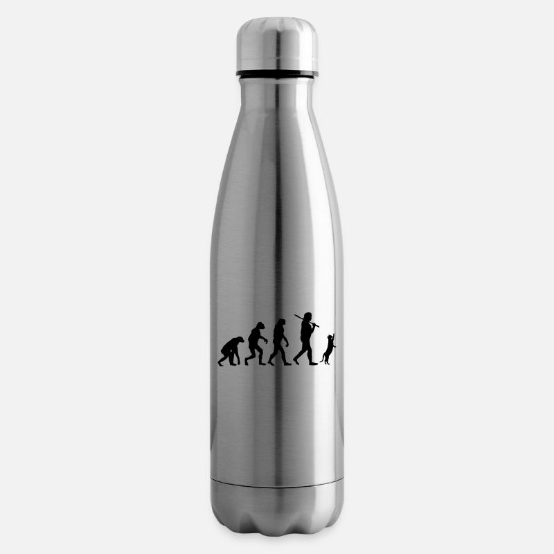 Katze - Isolierflasche - Lightsilver