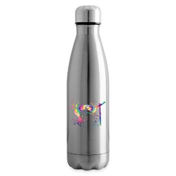 Hochspringer Wasserfarben Hochsprung - Isolierflasche - Lightsilver - Rechts