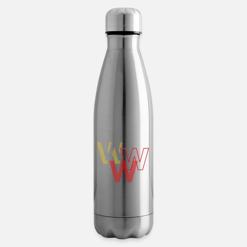 W w w - Bouteille isotherme - argent clair