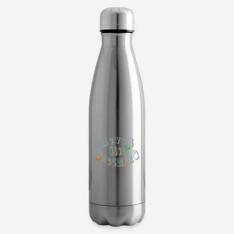 Never stop dreaming - Bouteille isotherme - argent clair
