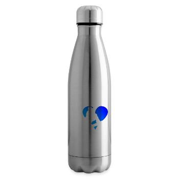 Snowboarding Women Snowboard Snowboarder Men - Insulated Water Bottle - silver - Right