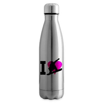 Herren Wintersport Snowboarding Snowboarder - Isolierflasche - Lightsilver - Rechts