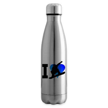 Sports d'hiver pour femmes Snowboard pour hommes Snowboard - Bouteille isotherme - argent clair - Droite