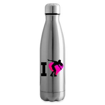 Roller Skating Roller Skates Roller Skating Rollerskat - Insulated Water Bottle - silver - Right