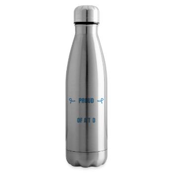 Proud Cousin Of A T1D Warrior - Insulated Water Bottle - silver - Right
