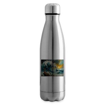Nature's Fury #10 - Insulated Water Bottle - silver - Right
