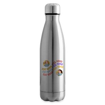 MANGEZ BIEN SENTEZ-VOUS BIEN - Bouteille isotherme - argent clair - Droite