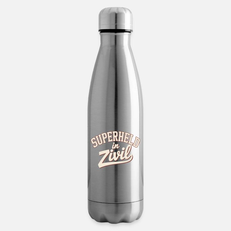 Superheld In Zivil Superhero Superhelden Kostüm - Isolierflasche - Lightsilver