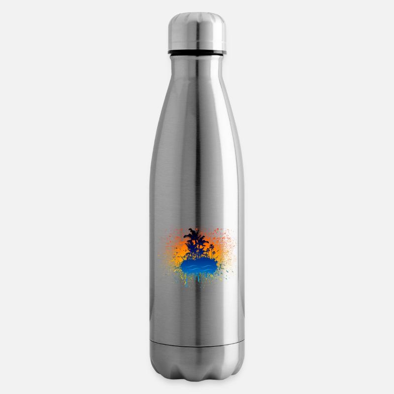 Graffiti-Insel - Isolierflasche - Lightsilver