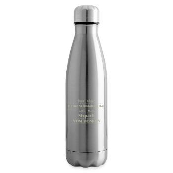 Dictons drôles Six Pack vs. Pliage - Bouteille isotherme - argent clair - Droite