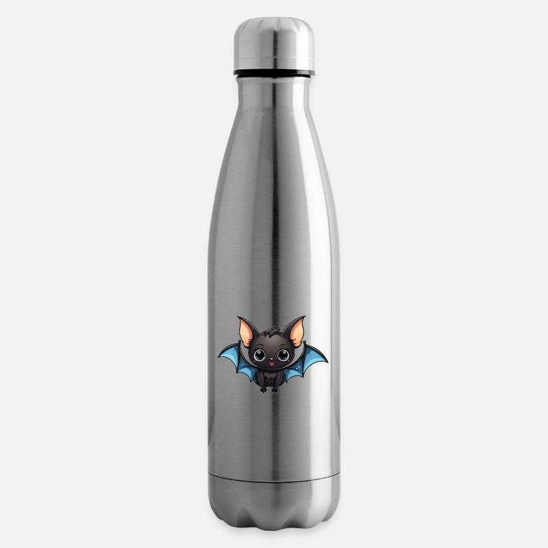 Fledermaus Niedlich Illustration - Isolierflasche - Lightsilver
