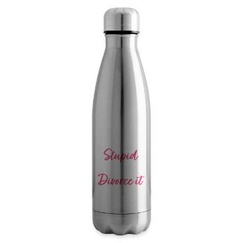 Dummheit kann man nicht heilen, aber man kann sich - Isolierflasche - Lightsilver - Rechts