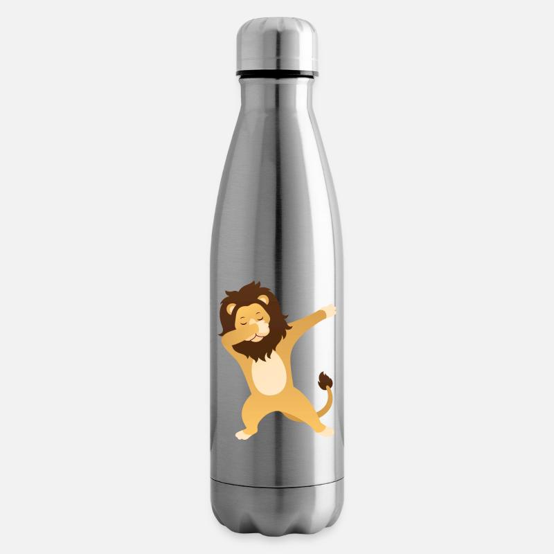 Lion Dab Dance - Cool Gift - Isolierflasche - Lightsilver