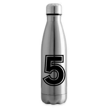 number_five - Insulated Water Bottle - silver - Right