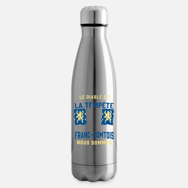 Tempête Franc-Comtois - Bouteille isotherme - argent clair