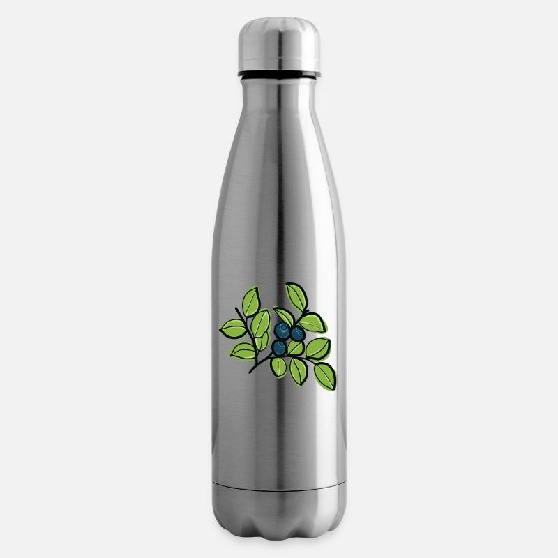 Heidelbeeren - Isolierflasche - Lightsilver