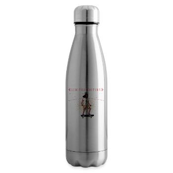 né 1975 Vintage millésime 1975 Jesus Design - Bouteille isotherme - argent clair - Droite