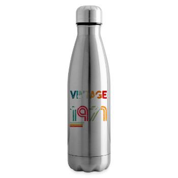Vintage geboren Juli 1971 Geburtstag Juli 1971 - Isolierflasche - Lightsilver - Rechts