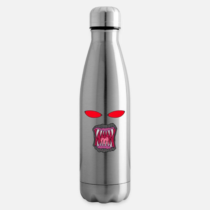 Visage de monstre #2 - Bouteille isotherme - argent clair