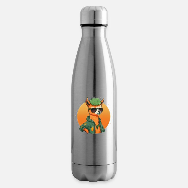 Cool Lama 1 - Isolierflasche - Lightsilver