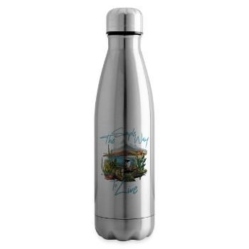La façon simple de vivre - Bouteille isotherme - argent clair - Droite