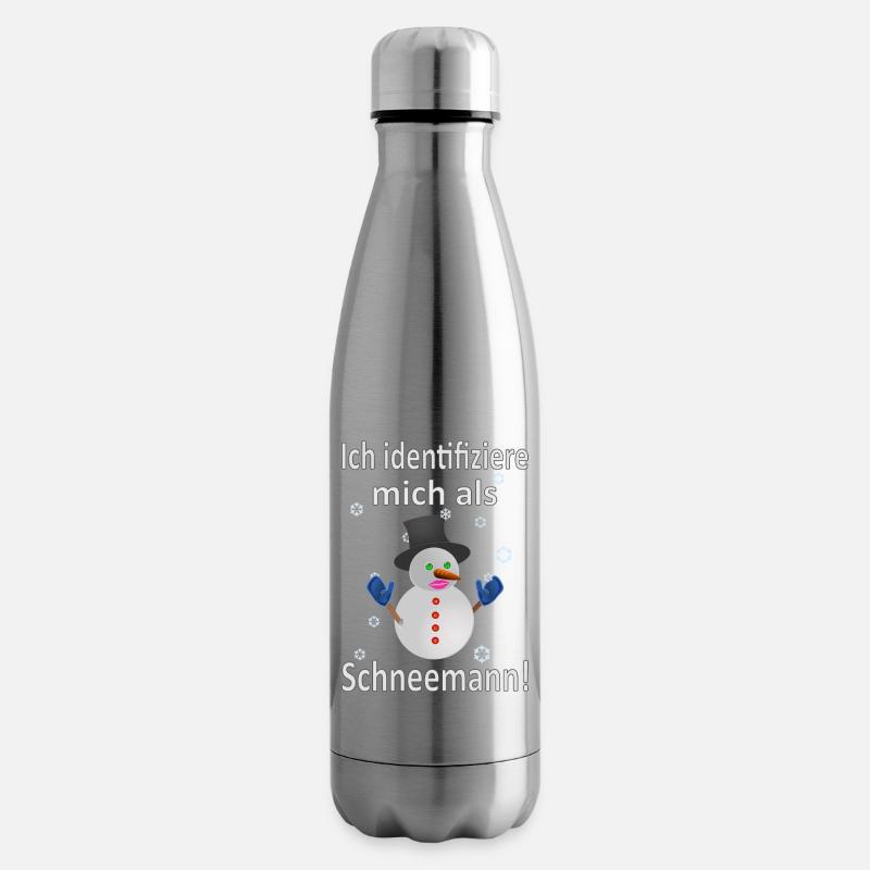 Schneemann Identität - Vers.1 - Isolierflasche - Lightsilver