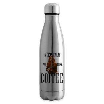 Keep Calm and drink Coffee - Isolierflasche - Lightsilver - Rechts