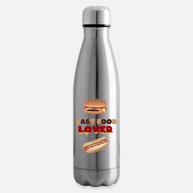 Fastfood Lover - Isolierflasche - Lightsilver