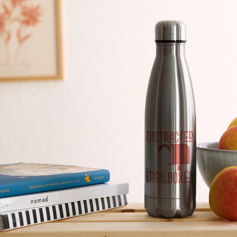 Easily Distracted By Mailboxes Mail Postal Worker Insulated Water Bottle