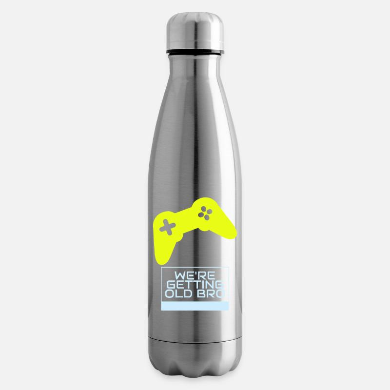 Gamer-Nostalgie: Wir werden älter - Isolierflasche - Lightsilver