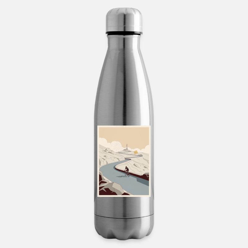 Der Aufstieg – Radfahrer-Erinnerung - Isolierflasche - Lightsilver