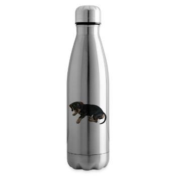Cute puppy dog - Insulated Water Bottle - silver - Right