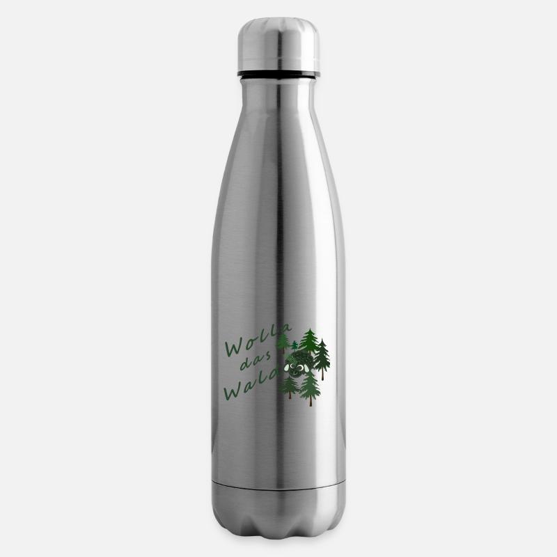 Wolla das Waldschaf! - Isolierflasche - Lightsilver
