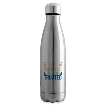 Nageur Offrez aux gens qui n’aiment pas nager - Bouteille isotherme - argent clair - Droite