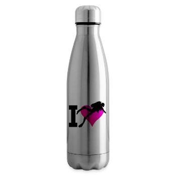 Scuba Diving Scuba Divers Diving Ladies - Bouteille isotherme - argent clair - Droite